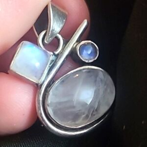 Moonstone Pendant And Earrings